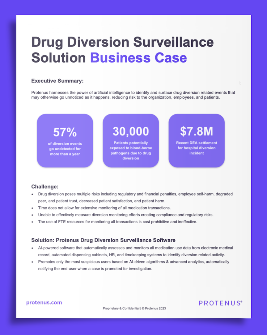 Drug Diversion Surveillance Value Assessment